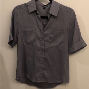 Express short sleeved button down
